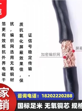 煤矿用编织屏蔽控制软电缆 MKVVRP-450/750 28*1.5mm² 国标足米