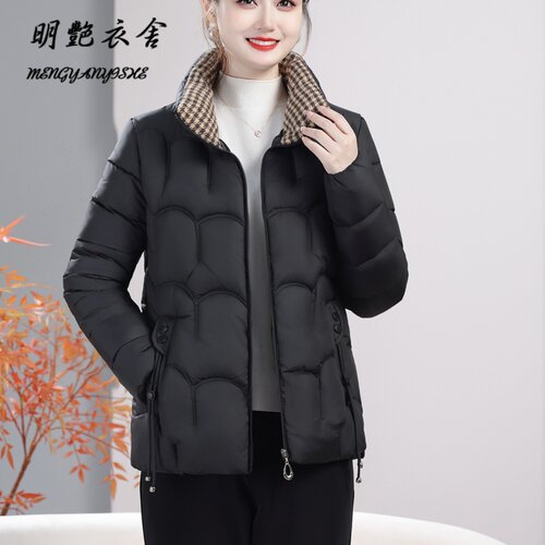 妈妈立领羽绒棉服女2026冬季新款时尚中年棉衣防老寒保暖棉袄外套