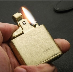 百诚磕头机清辉复古经典金属老式怀旧煤油火机砂轮火石创意打火机