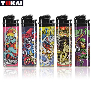 TOKAI东海一次性美漫卡塔防爆创意耐用打火机火石滑轮明火砂轮机