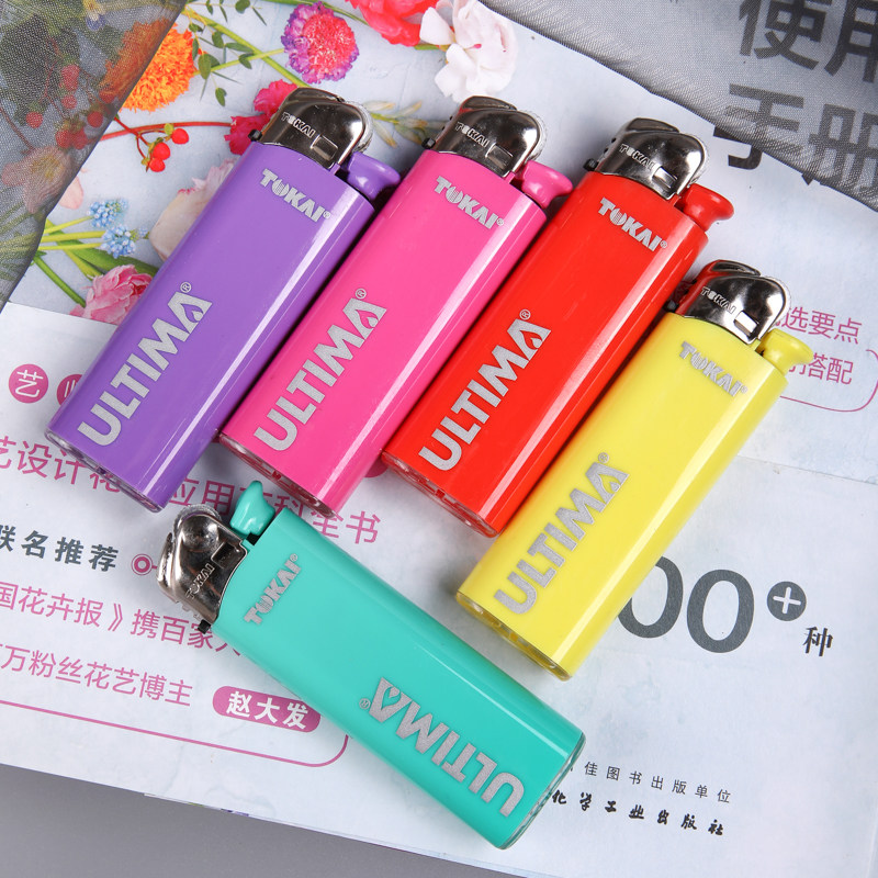 neon东海TOKAI正品砂轮明火防爆打火机一次性复古芭比粉滑轮机