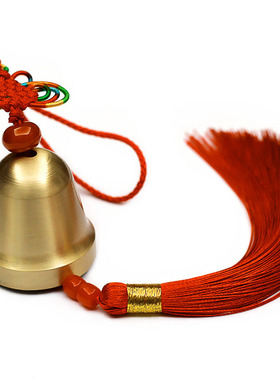 声音清脆 做工不错 铜钟金属纯铜铃铛风铃挂饰门饰 可做汽车挂件