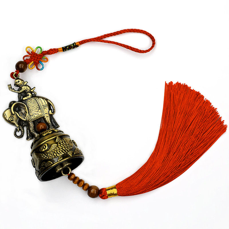 Mỗi ngày đặc biệt năm mới ô tô Mặt dây chuyền tốt lành Vân Nam Lijiang cối xay gió quốc gia treo đồng chuông gió chuck nội thất Ô tô nội thất Accesseries