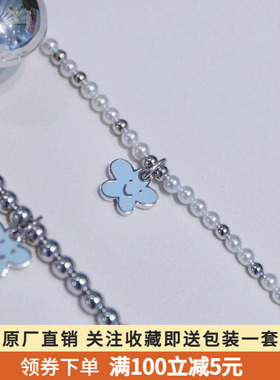 hefang925纯银何方小花牌项链