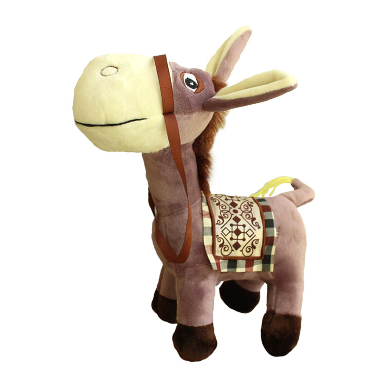 可爱小毛驴公仔毛绒玩具赶集萌布娃娃儿童玩偶生日节日礼物男女灰