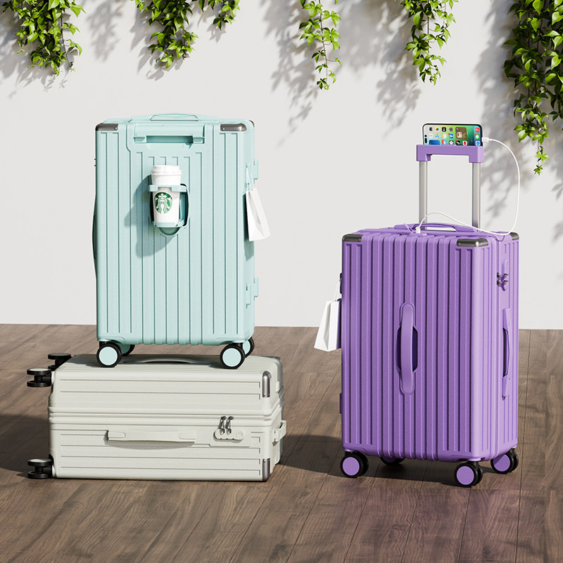 20寸登机行李箱高端大气防刮耐磨结实耐用密码旅行箱图片