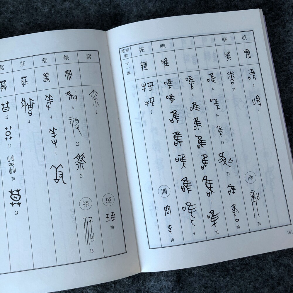 常用金文书法字典大篆书甲骨文书法商周青铜器上或铸或刻的铭文