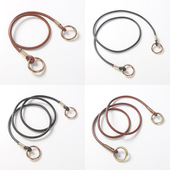 手拎带弹簧圈扣手挽带牛皮绳带长肩带黑色深咖啡腋下带斜挎带2063