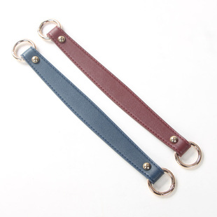 包包改造配件短包带手拎带包包配件黑色深咖啡弹簧圈扣替换带2067