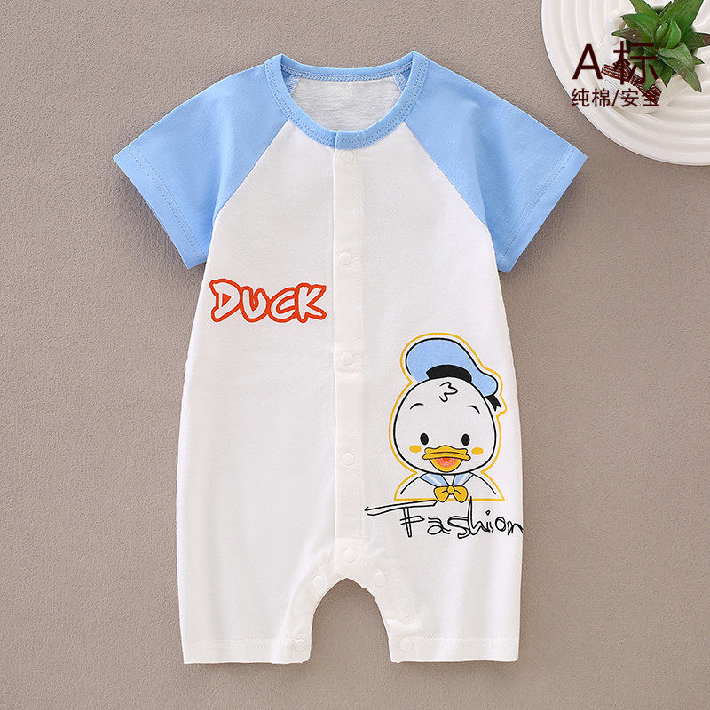 婴儿衣服宝宝薄款纯棉夏装连体衣
