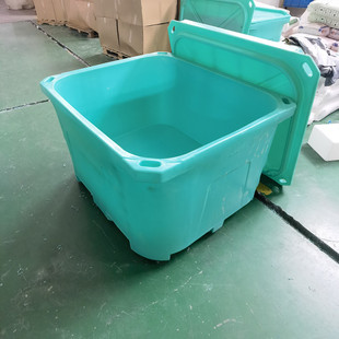 华社660L滚塑保温箱海鲜浸泡桶冷暖两用双层洗地机壳异形加工