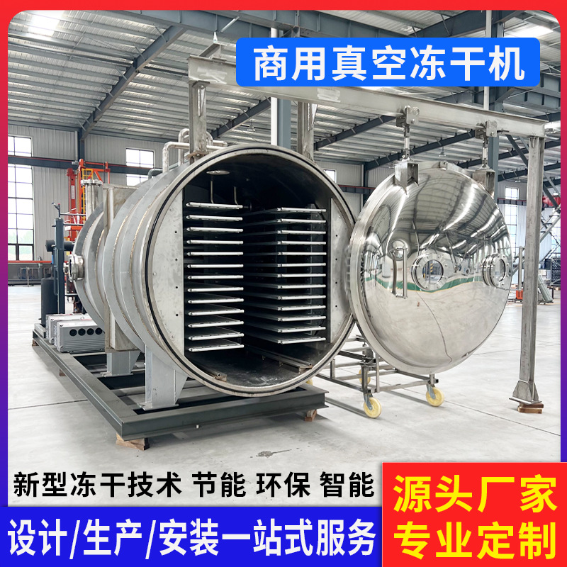 源头厂家冻干机 刺梨苹果脆片冻干设备生产线 大型低温冷冻干燥机