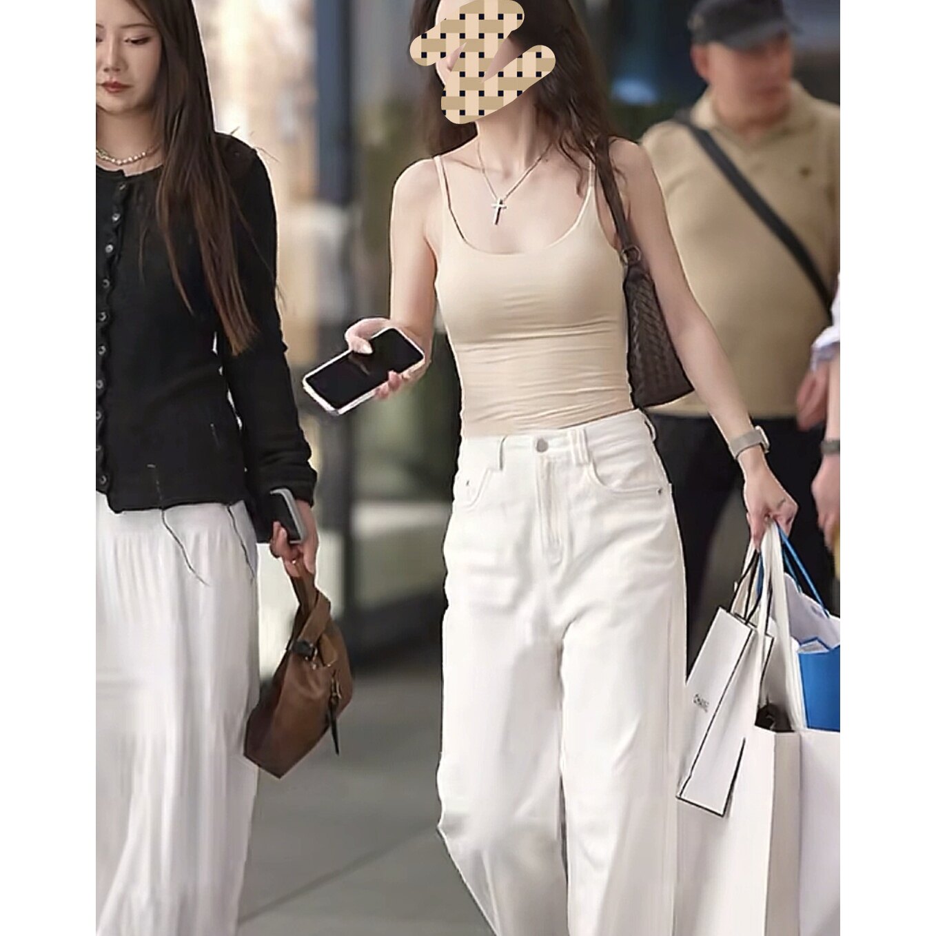 网红街拍同款韩国ins新款纯色百搭修身显瘦性感吊带背心女上衣