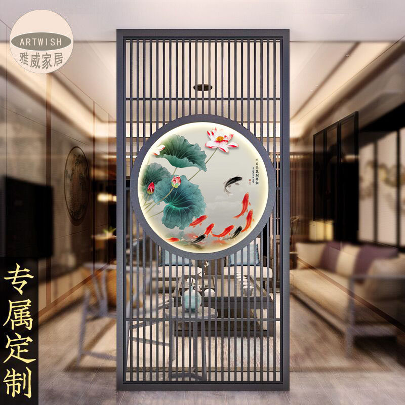 实木简约现代禅意小户型装饰屏风