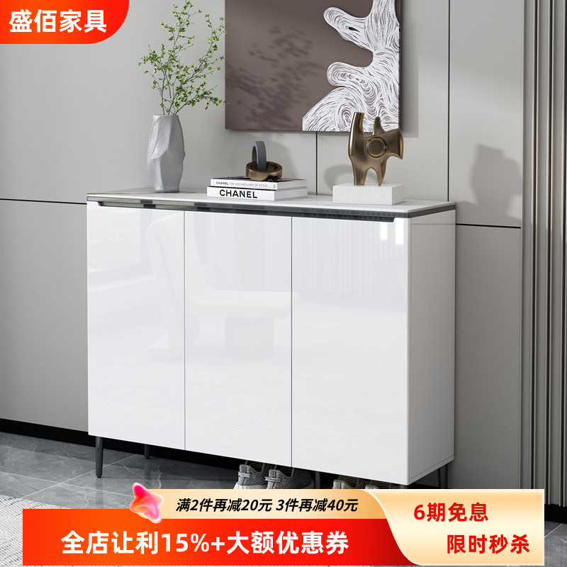 家用鞋柜简约进门客厅储物玄关入户门口大容量隔断柜新款2024爆款