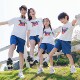 潮母女校园亲子运动会服 2026新款 亲子装 纯棉t恤一家三口四口短袖