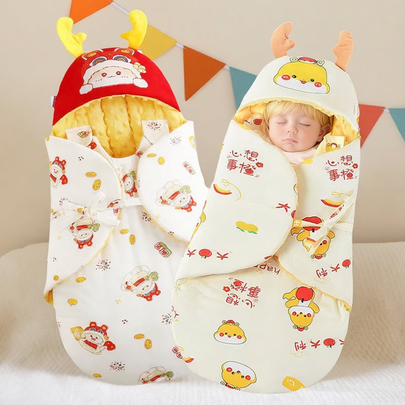 婴儿包被初生纯棉a类厚冬四季款新生宝宝抱被睡袋二合一体式两用,婴童用品,婴童抱被/抱毯,淘宝优惠券,粉丝福利购,淘宝优惠卷