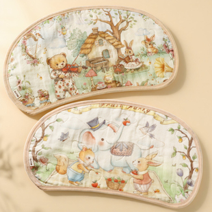 云片枕新生婴儿纯棉吸汗透气宝宝平枕巾防吐奶纱布枕垫秋冬夏季