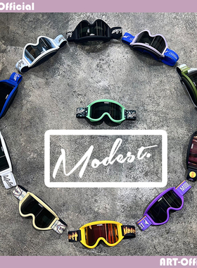 【ART】2425澳洲Modest单板双板滑雪镜柱面双镜片复古磁吸大柱面