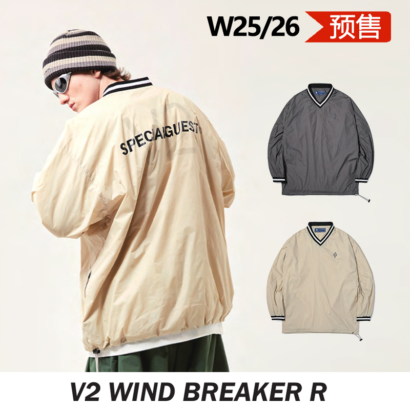 SPECIALGUEST正品W26 V2 WIND BREAKER R休闲超薄V领滑雪服