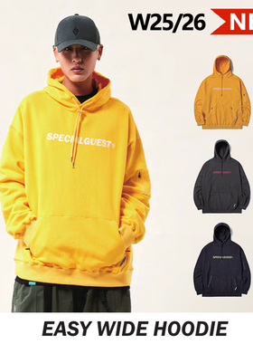 SPECIALGUEST正品W26 EASY WIDE HOODIE休闲单板滑雪抓绒帽衫