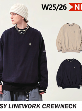 SPECIALGUEST正品W26 EASY LINEWORK CREWNECK 休闲滑雪抓绒卫衣