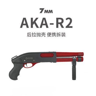 R1阿卡aka870霰弹抛壳软弹枪R3改装合金属仿真散弹R2成人玩具枪男