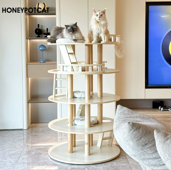 蜜罐猫爬架猫窝猫树一体多层全实木猫架猫别墅漆面好打理 v220520,宠物/宠物食品及用品,猫爬架,淘宝优惠券,粉丝福利购,淘宝优惠卷