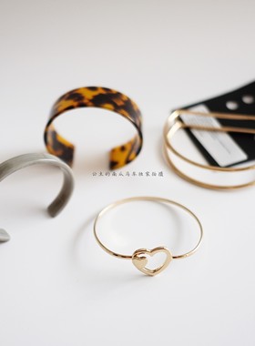 欧美风帅气甜美几何手镯