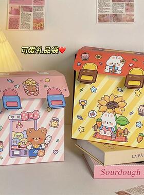 儿童生日伴手礼袋空礼盒糖果零食包装盒卡通手提背包礼品袋创意