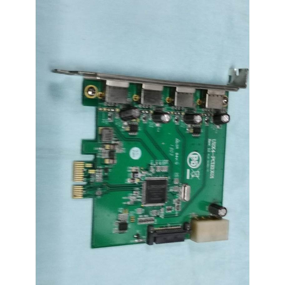 9成新台湾ioi U2X4-PCIE1X01 4-port USB 2.0 to PCIE图像采集卡 电子元器件市场 其它元器件 原图主图