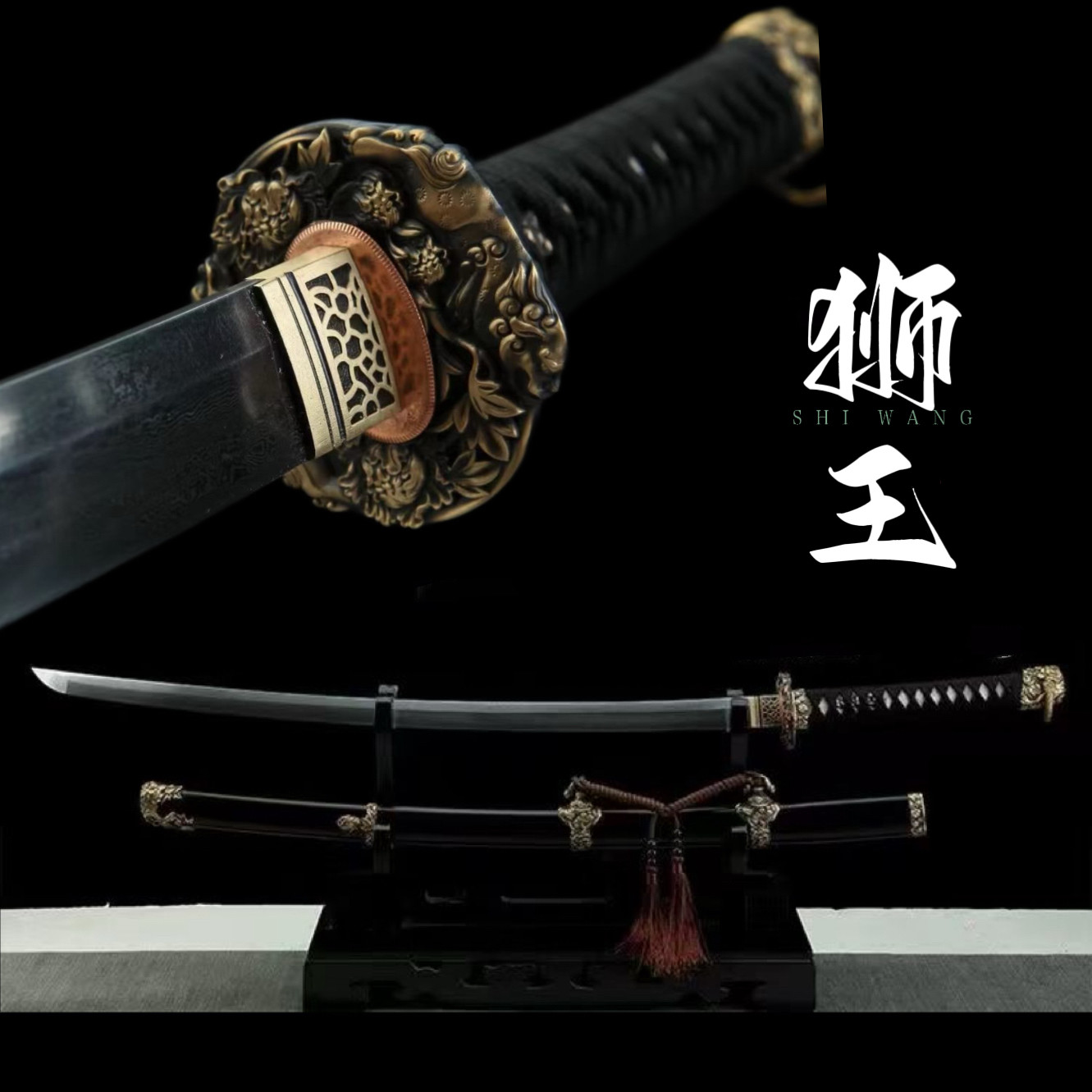 龙泉武士居合打太刀日式动漫刀剑武式刃唐横刀具防身冷兵器未开刃