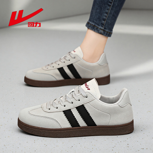 回力德训鞋女鞋2025新款秋季爆款百搭小白鞋轻便平底休闲板鞋女款