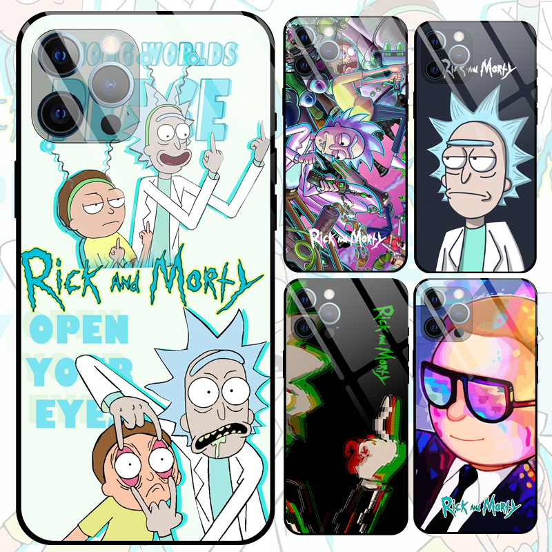 瑞克与莫蒂rickandmorty手机壳周边玻璃手机壳苹果华为小米OPPO 模玩/动漫/周边/娃圈三坑/桌游 动漫3C周边/数码电器 原图主图