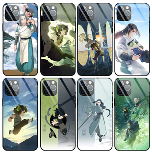 罗小黑战记动漫定制周边玻璃黑软手机壳苹果华为小米OPPOVIVO型号