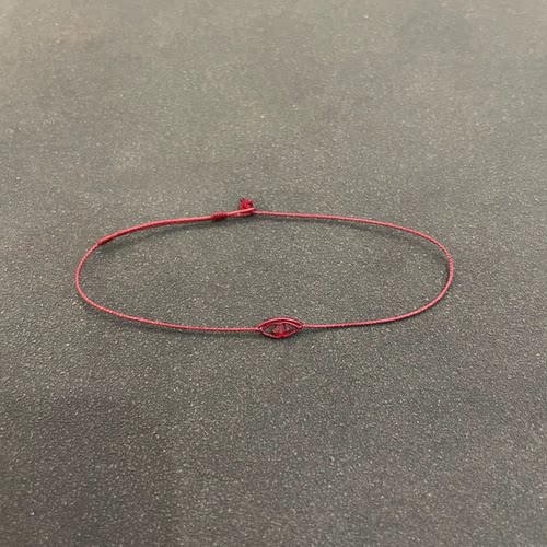 极细迷你微缩编织天神之眼红绳手链1.0