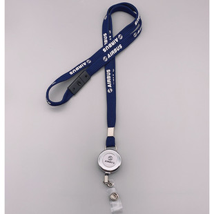 AIRBUS空客拉扣证件挂绳空勤登机牌挂绳机场证件卡套胸卡挂绳