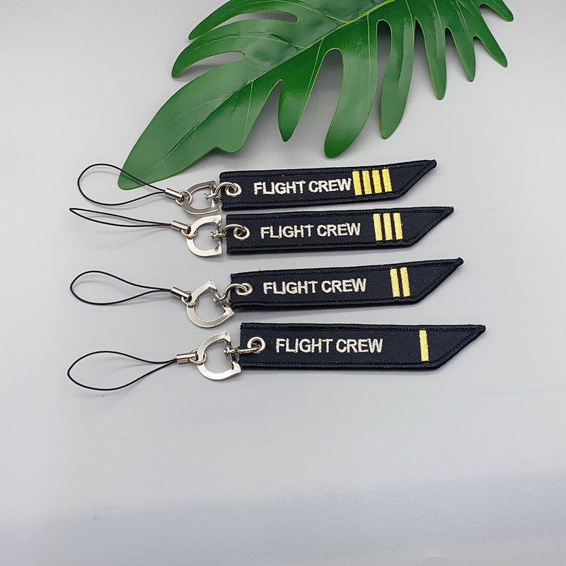 飞行员机师PILOT机长副机长空少肩章个性钥匙扣织带航空飘带挂件