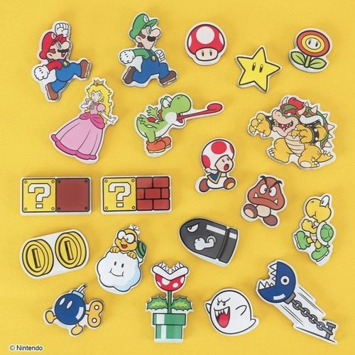 正版马里奥路易基酷霸王耀西板栗仔问号冰箱贴磁吸贴可爱卡通装饰