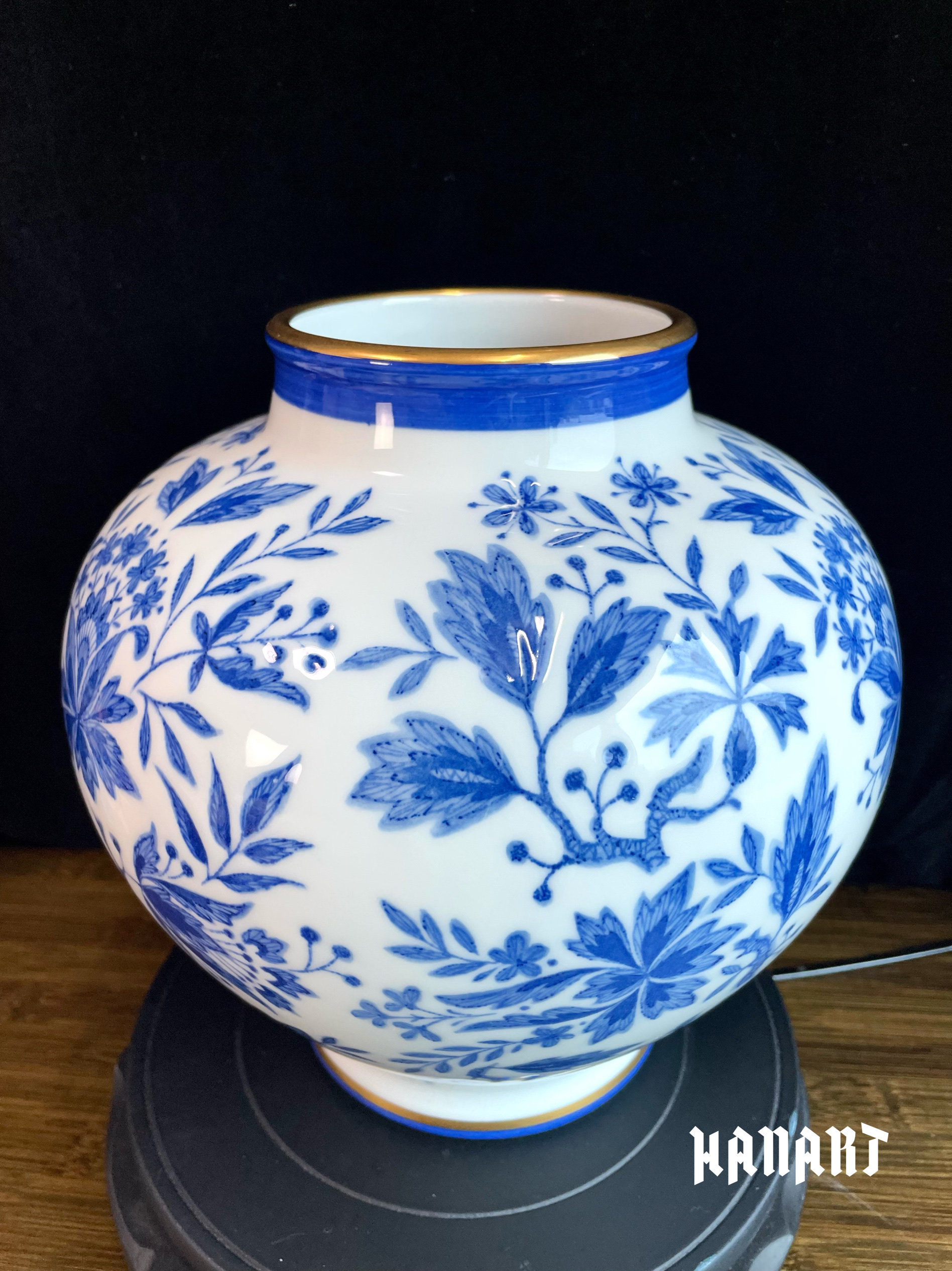 釉下彩客厅日本花瓶日本noritake