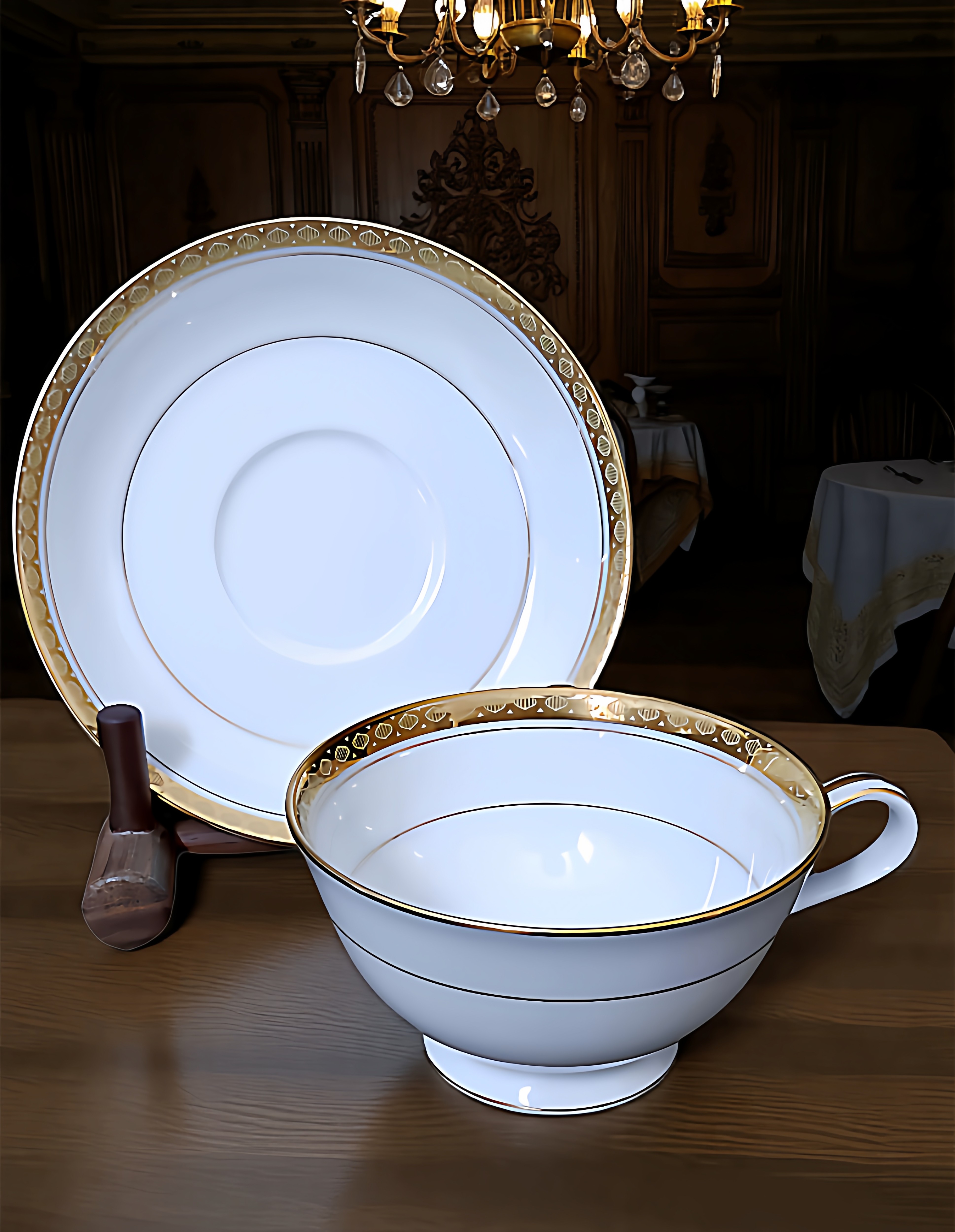 鎏金杯碟咖啡杯茶杯日本Noritake