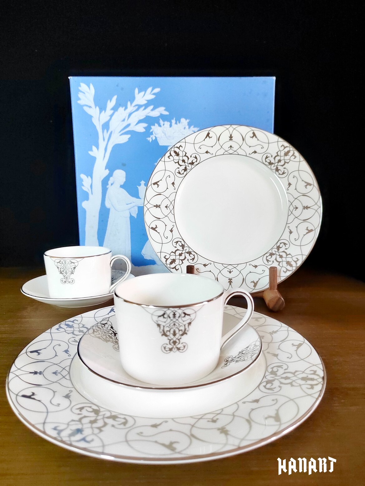 英国WEDGWOOD x Vera Wang王薇薇咖啡杯茶杯碟甜品盘套装结婚礼品