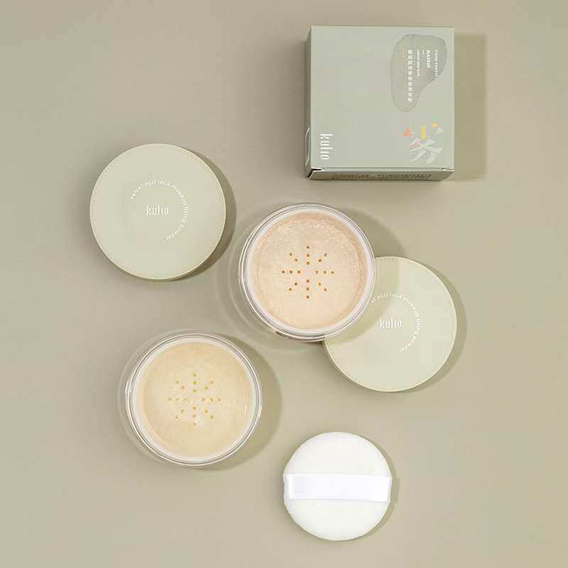 亲肤自然隐匿瑕疵丝绒锁妆定妆蜜粉饼