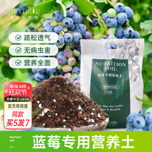 海蒂的花园成都总店蓝莓专用土酸性营养土疏松透气种植海妈推荐