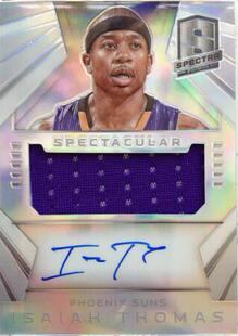 nba球星卡帕尼尼panini光谱 小托马斯 折射球衣卡签 签字 149限