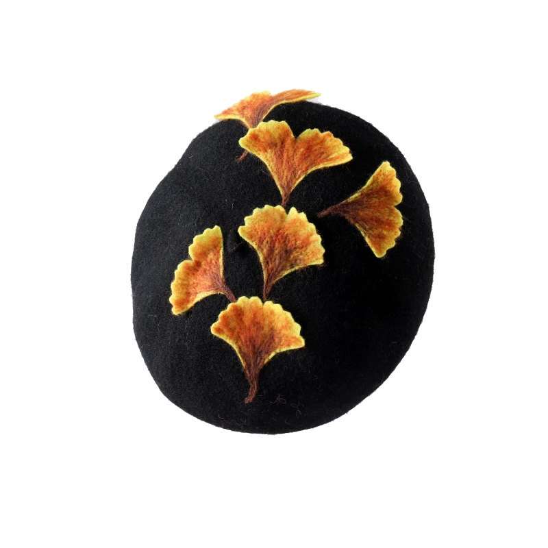 2025秋冬新款枫叶造型贝雷帽