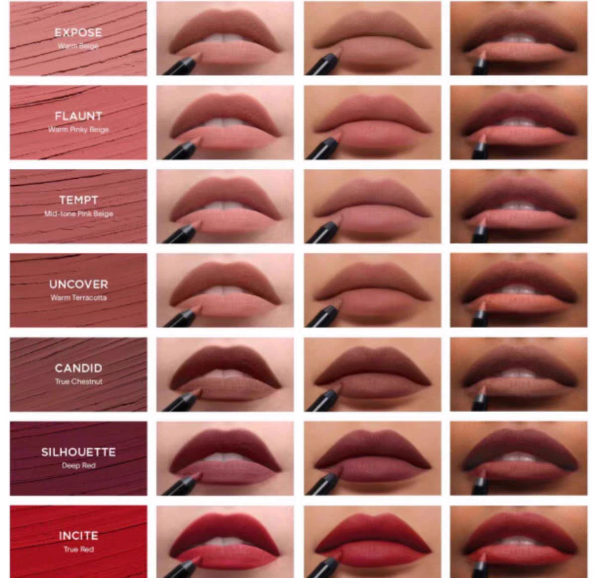 预*定 美国Hourglass新款唇线笔1.2g tempt flaunt唇膏笔 豆沙色