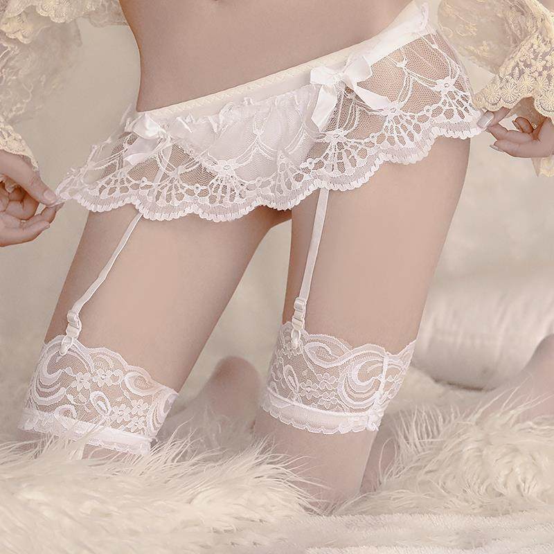 日系性感蕾丝过膝黑丝袜白色吊带袜一体式丝袜内裤套装薄女,女士内衣/男士内衣/家居服,连裤袜/打底袜,淘宝优惠券,粉丝福利购,淘宝优惠卷
