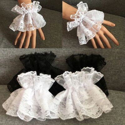 Lolita Short Hand Sleeve Gloves Steampunk Lolita Hand Sleeve