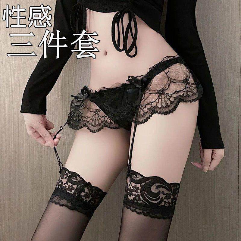 蕾丝吊带女内衣连体袜网性感内裤吊袜带套装